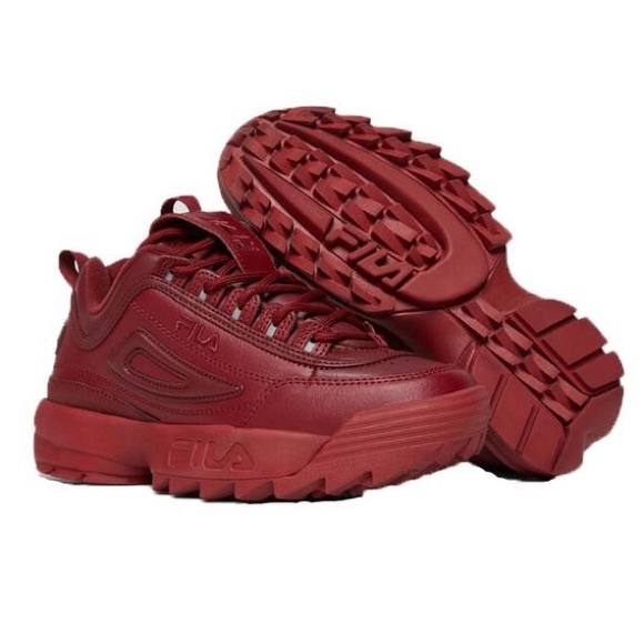 fila sneakers maroon